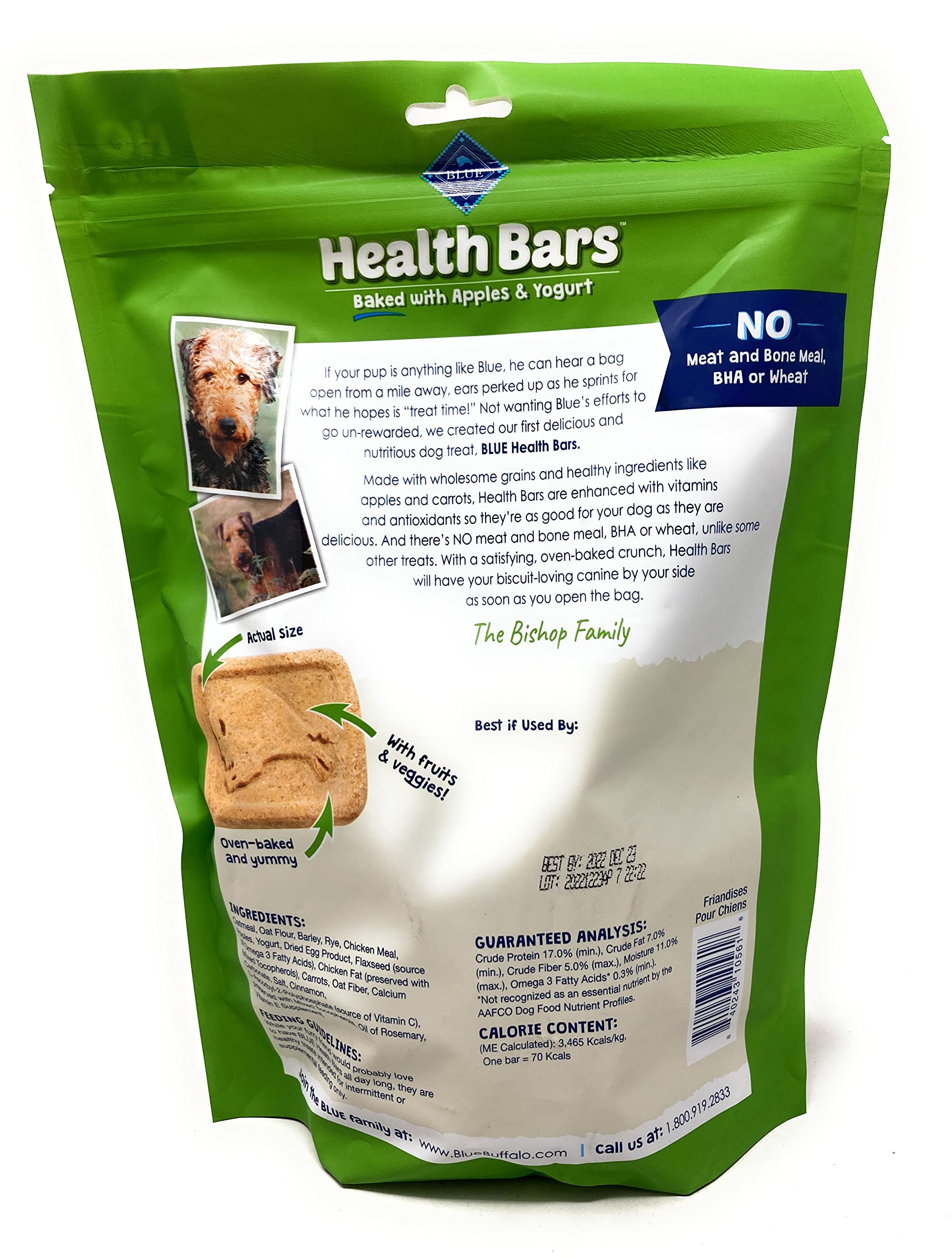 Blue Buffalo Natural On-The-Go Dog Treats, To-Go Packs