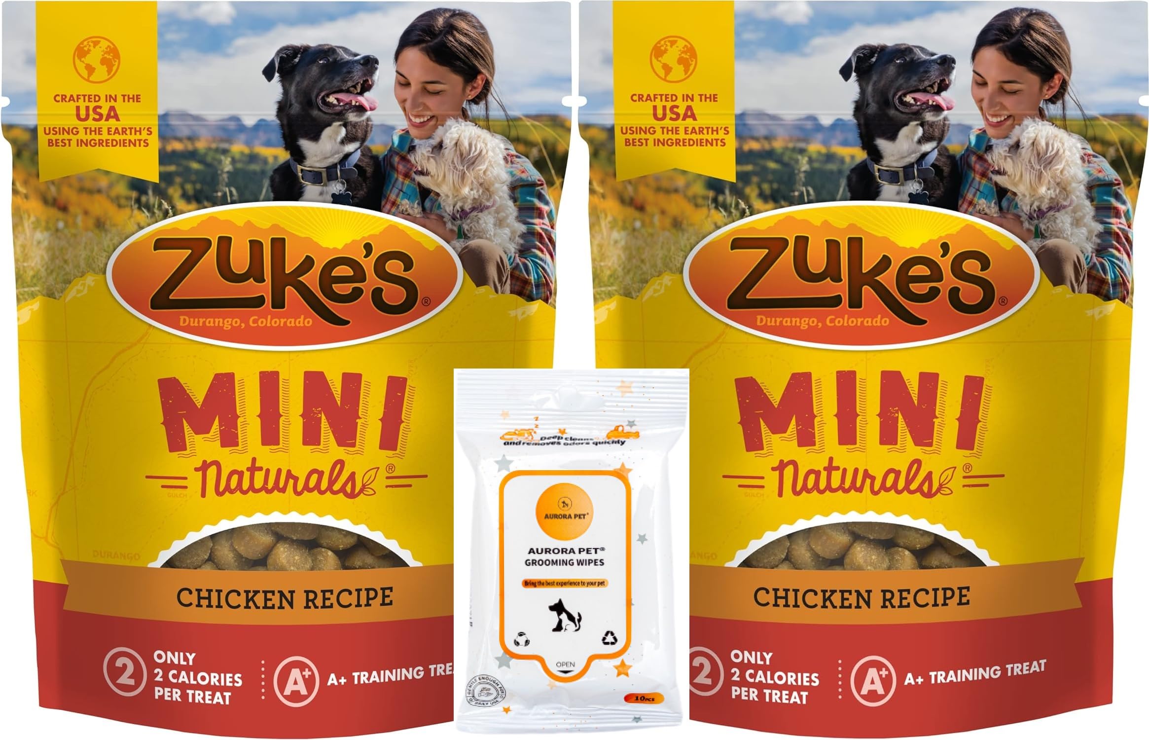 Zuke's Mini Naturals Chicken Recipe Soft Dog Treats 16 oz (Pack of 2)