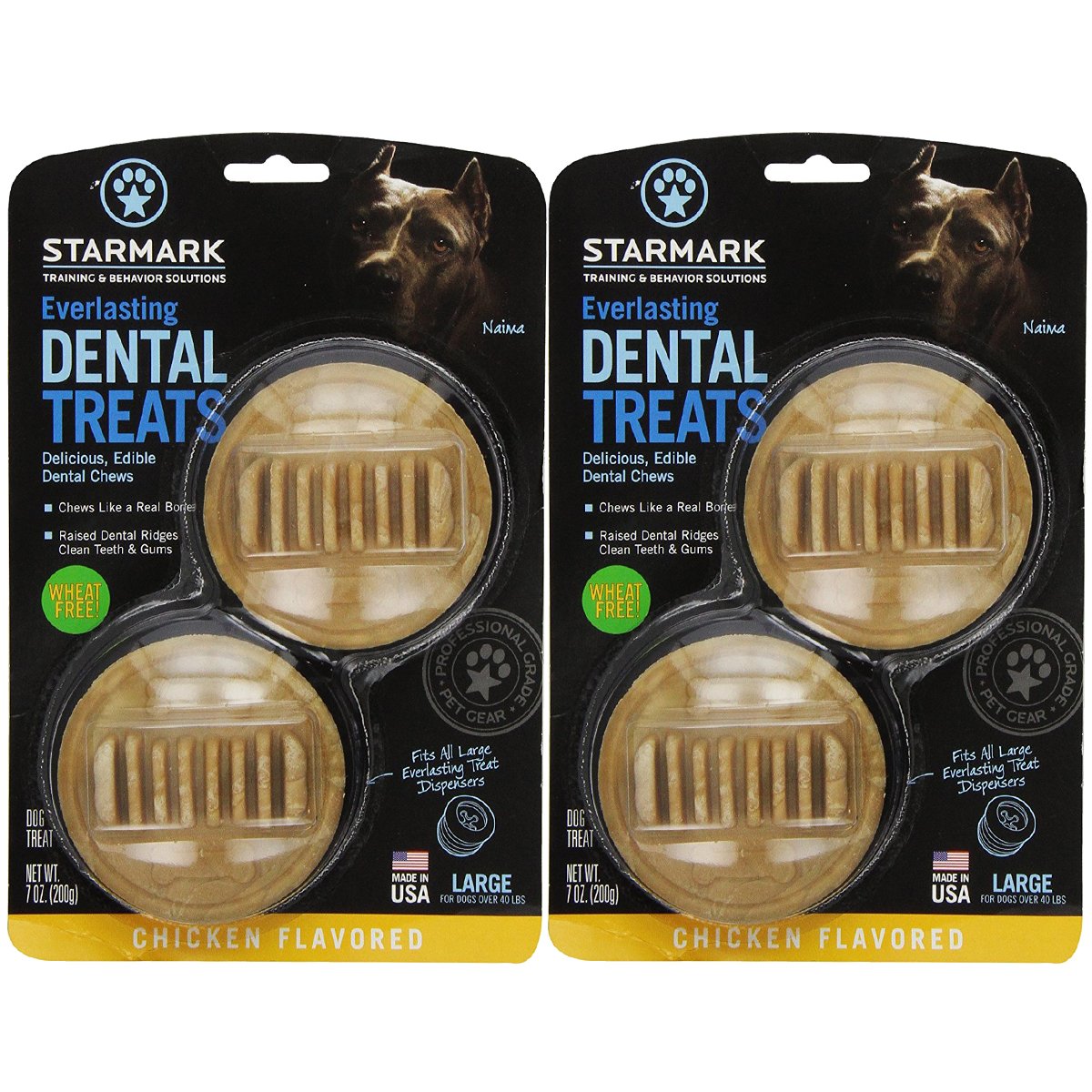 Everlasting Chicken Flavor Dental Dog Treats Medium (2 Pack)