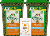 Greenies Super Value Size Oven Roasted Chicken Flavor Adult Dental Cat Treats 21-oz (Pack of 2)