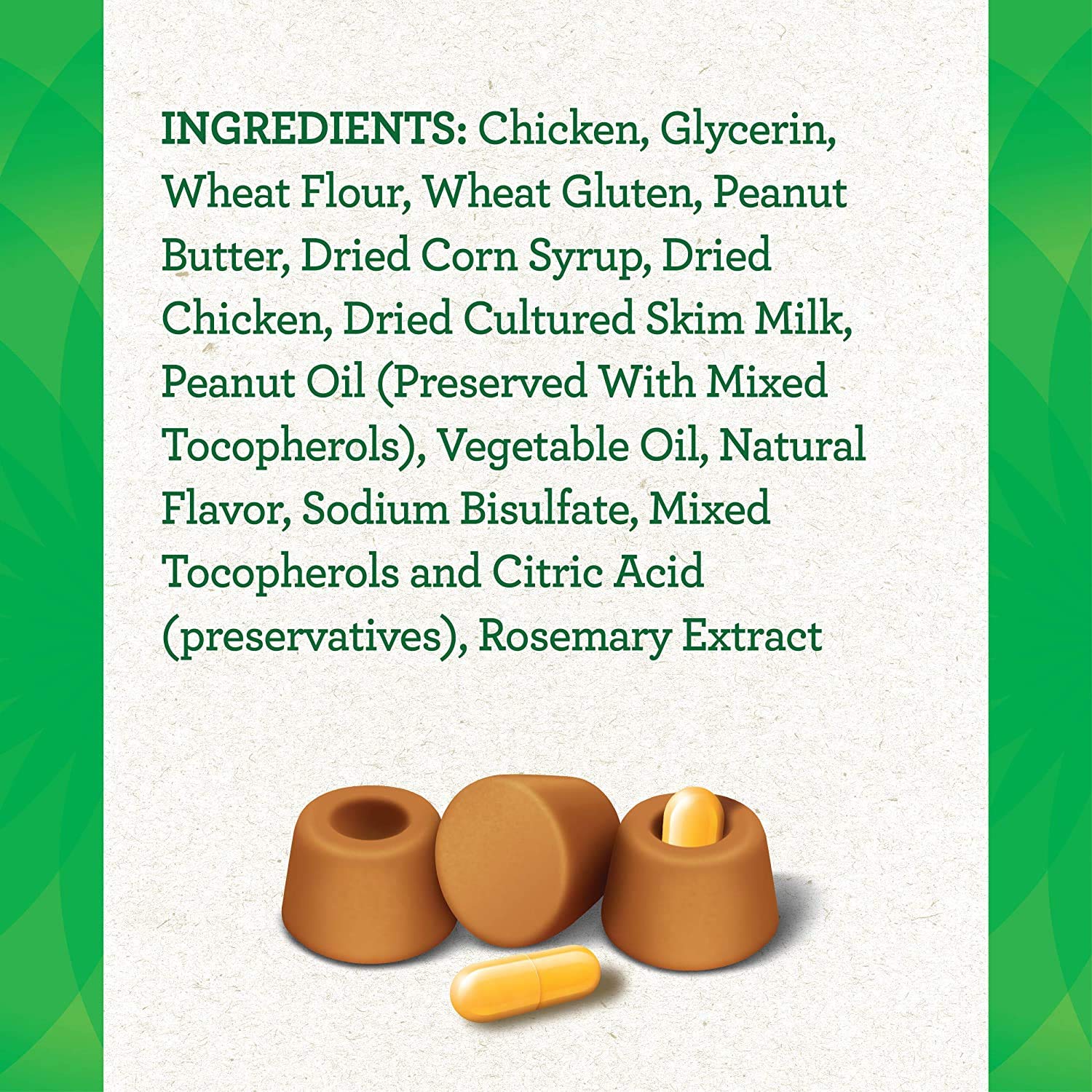 Greenies Pill Pockets Peanut Butter Flavor Capsule Size Dog Treats