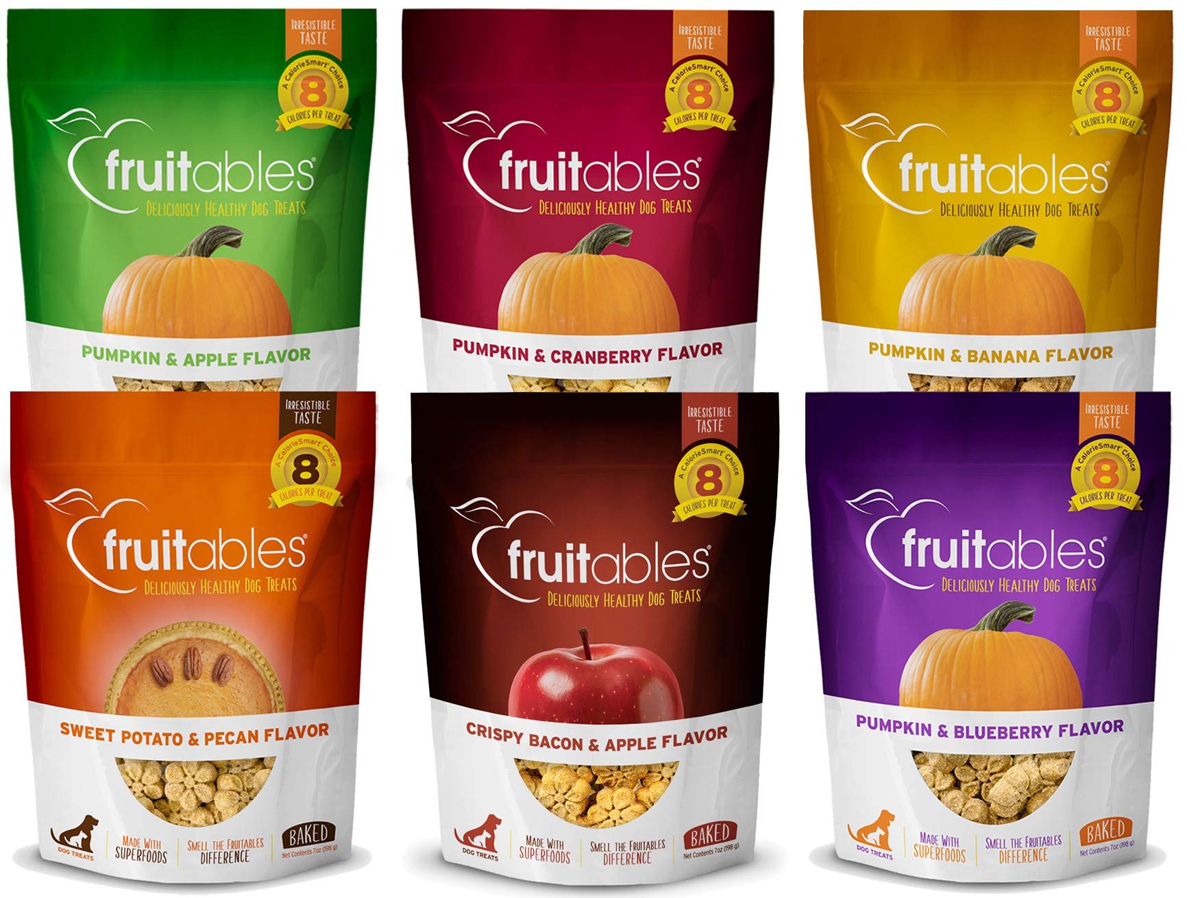 Fruitables Natural Baked Crunchy Dog Treats Variety Packs