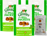 Greenies Feline Pill Pockets Catnip Flavor Natural Soft Adult Cat Treats (1.6-oz Each)