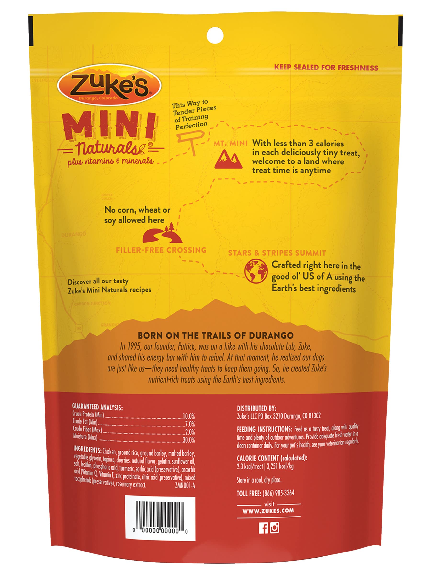 Zuke's Mini Naturals Dog Training Treats, Salmon Recipe, Soft Mini Dog Treats with Vitamins & Minerals