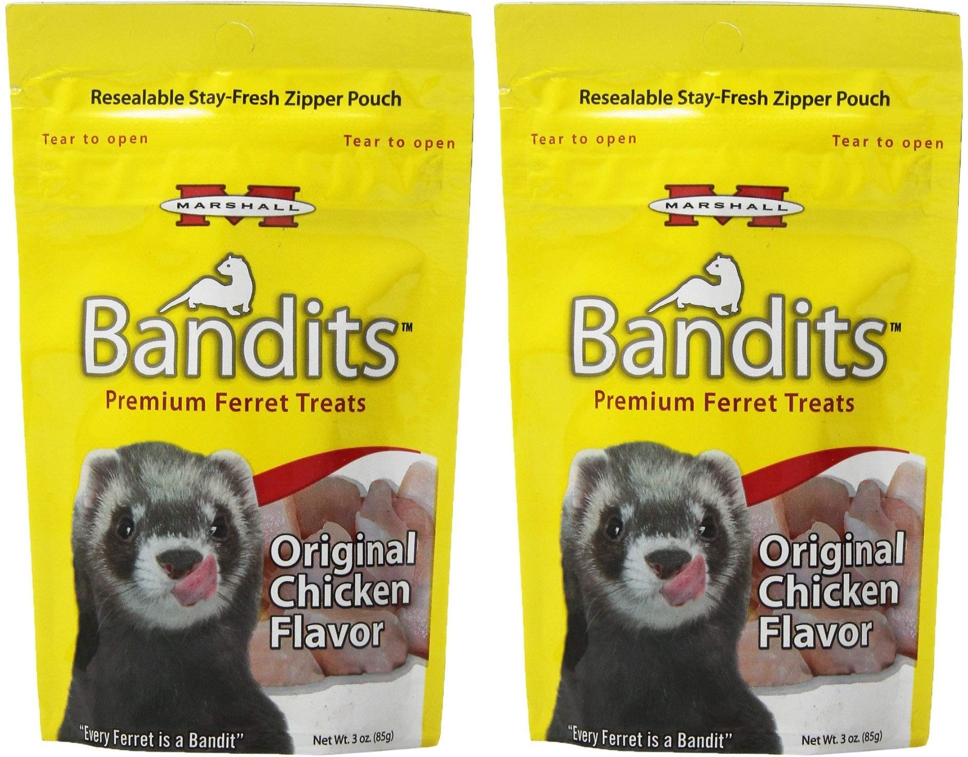 Marshall Bandit Ferret Treats, Chicken Flavor 3 oz (Pack of 2)