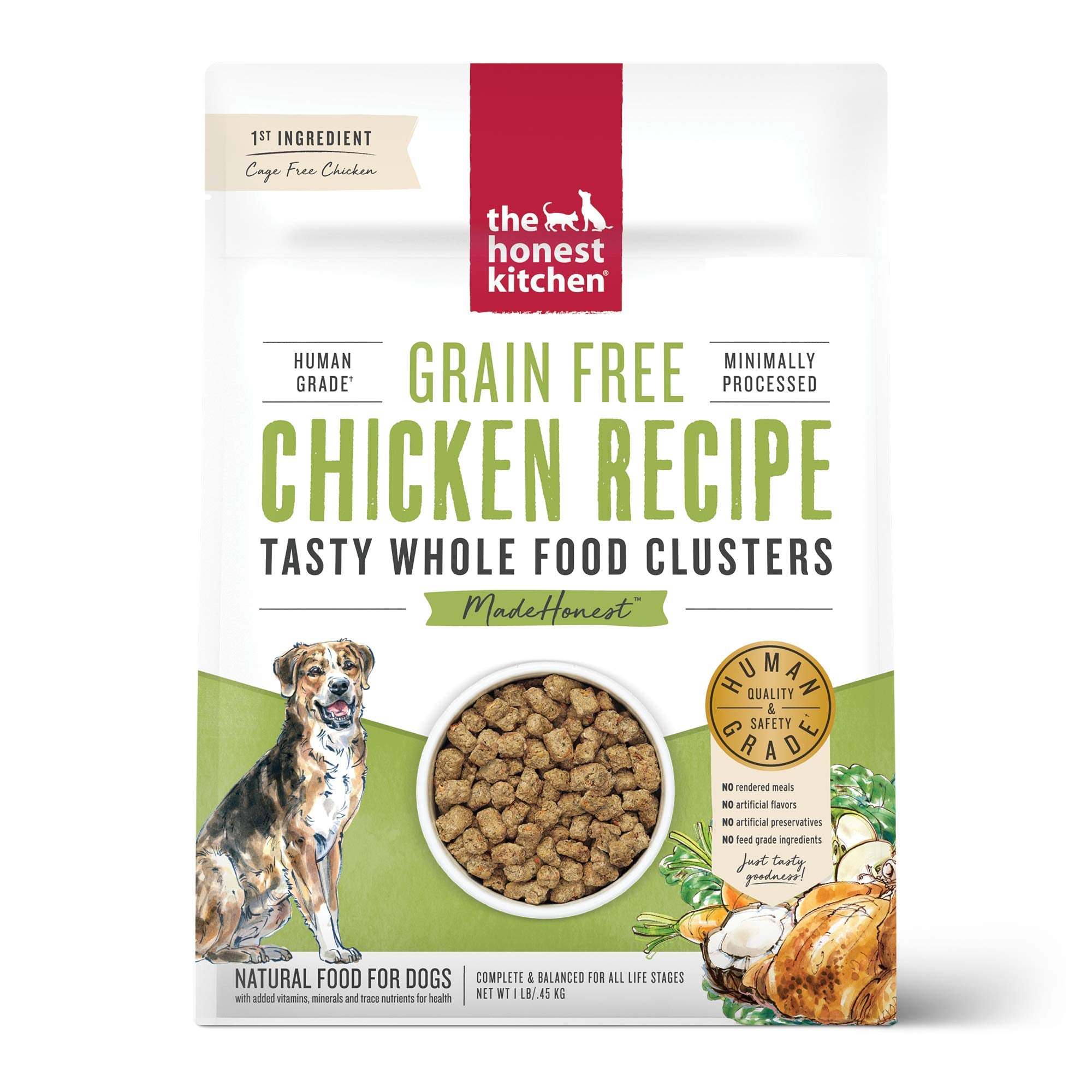 The Honest Kitchen Whole Food Clusters Grain Free Chicken Dry Dog Food