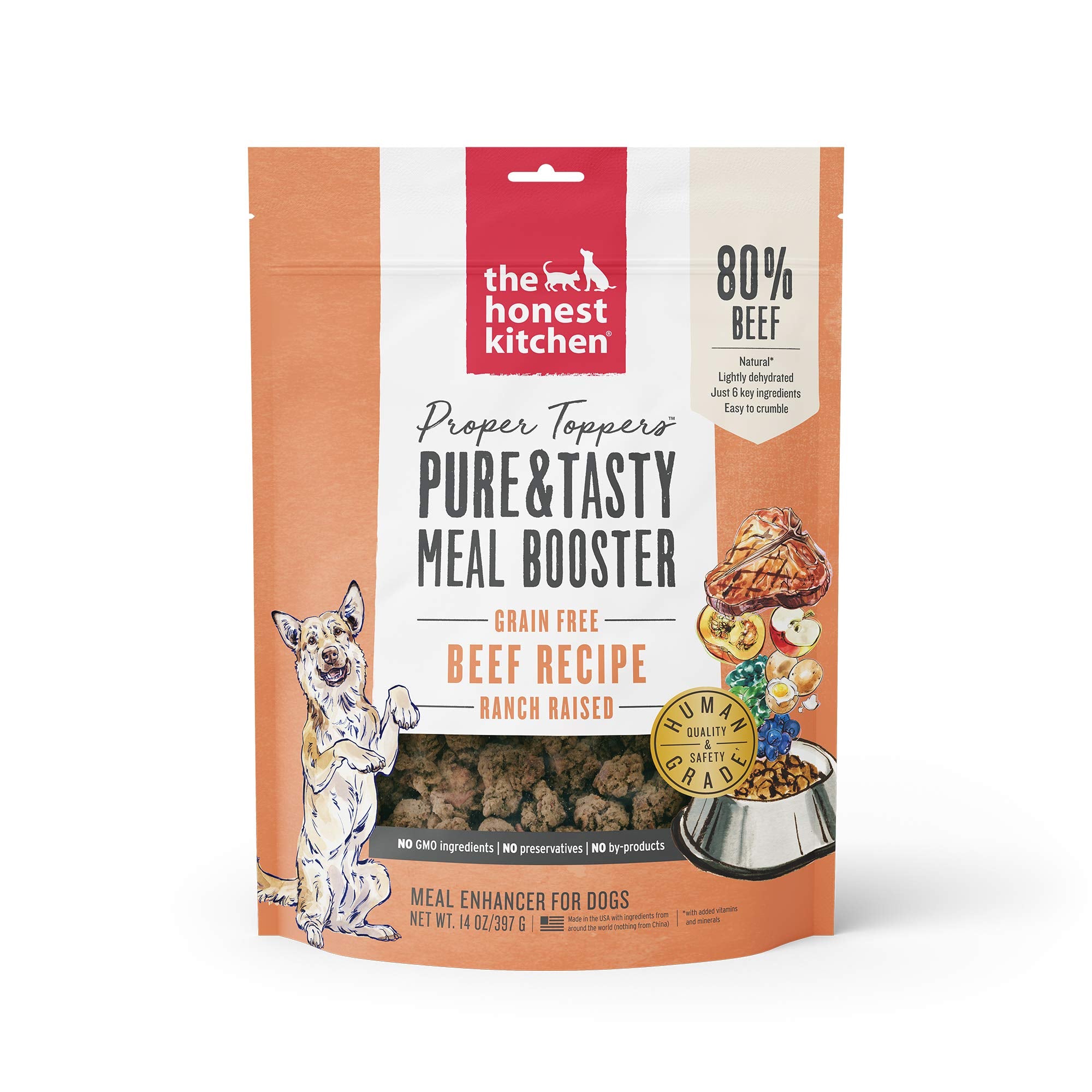 The Honest Kitchen Proper Toppers: Natural Human Grade Grain Free Dog Food Toppers