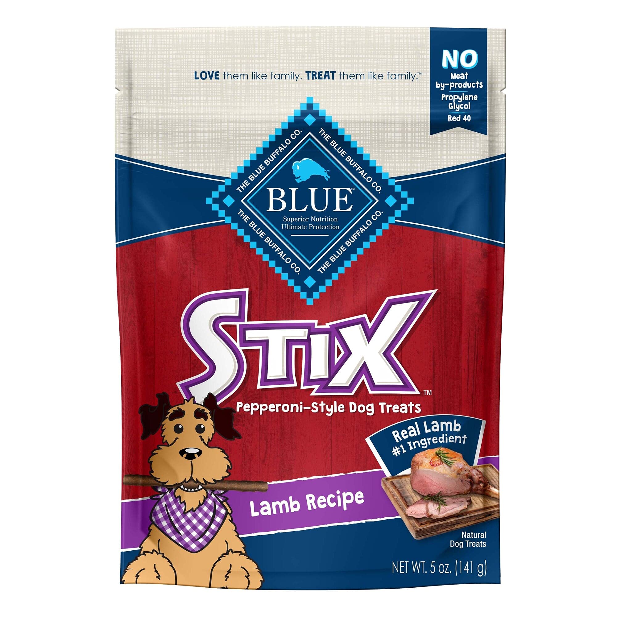 BLUE BUFFALO Stix Natural Soft-Moist Dog Treats, Bacon Recipe