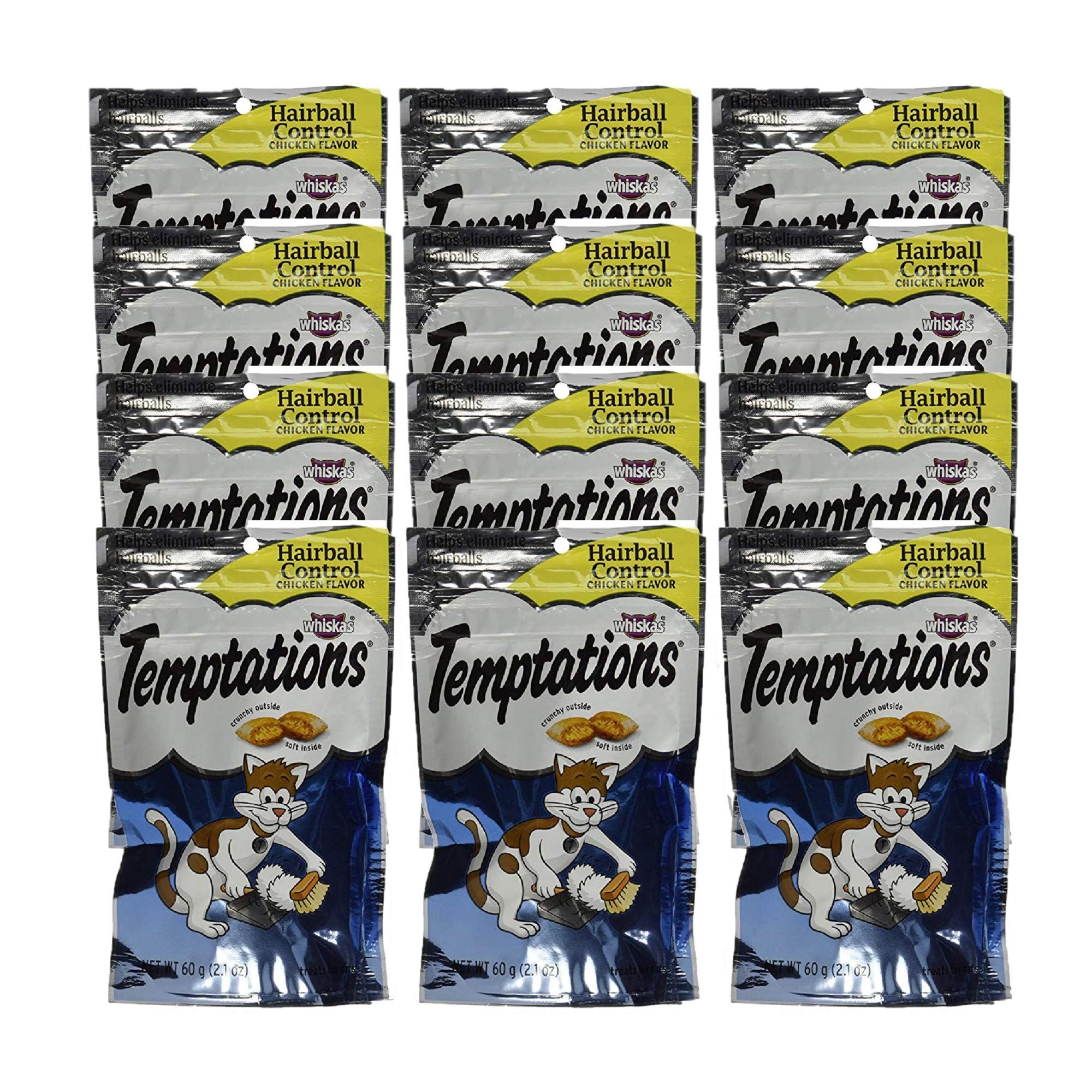 Temptations Hairball Control, Chicken Flavor (Pack of 12)