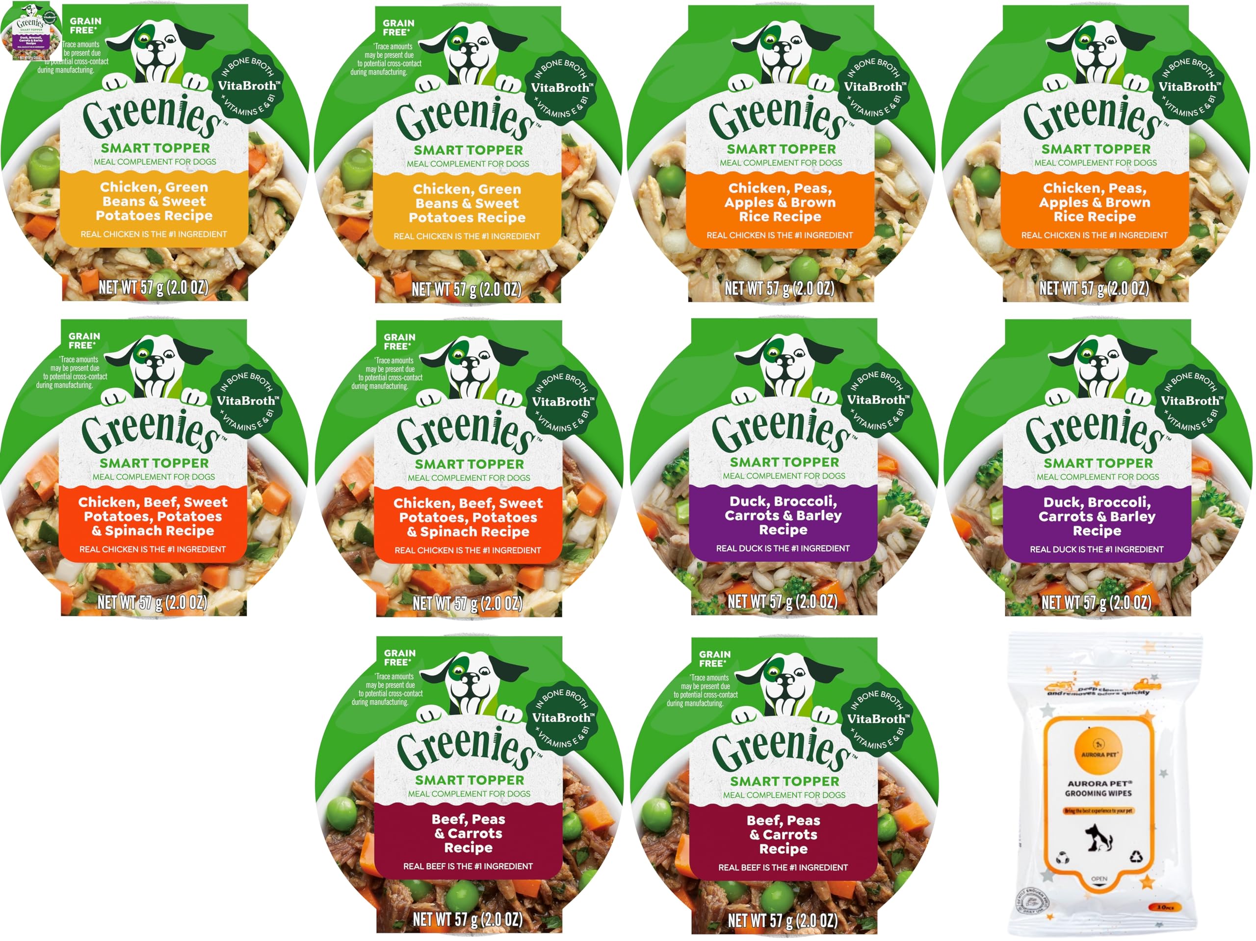 Greenies Smart Wet Dog Food Topper Variety Pack (10)