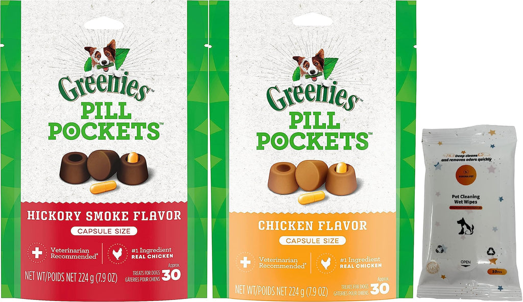 Greenies Pill Pockets Capsule Size Natural Soft Dog Treats (7.9-oz Each)