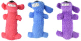 Multipet Mini Plush Loofa Dog Toy 6-Inch (Pack of 3)