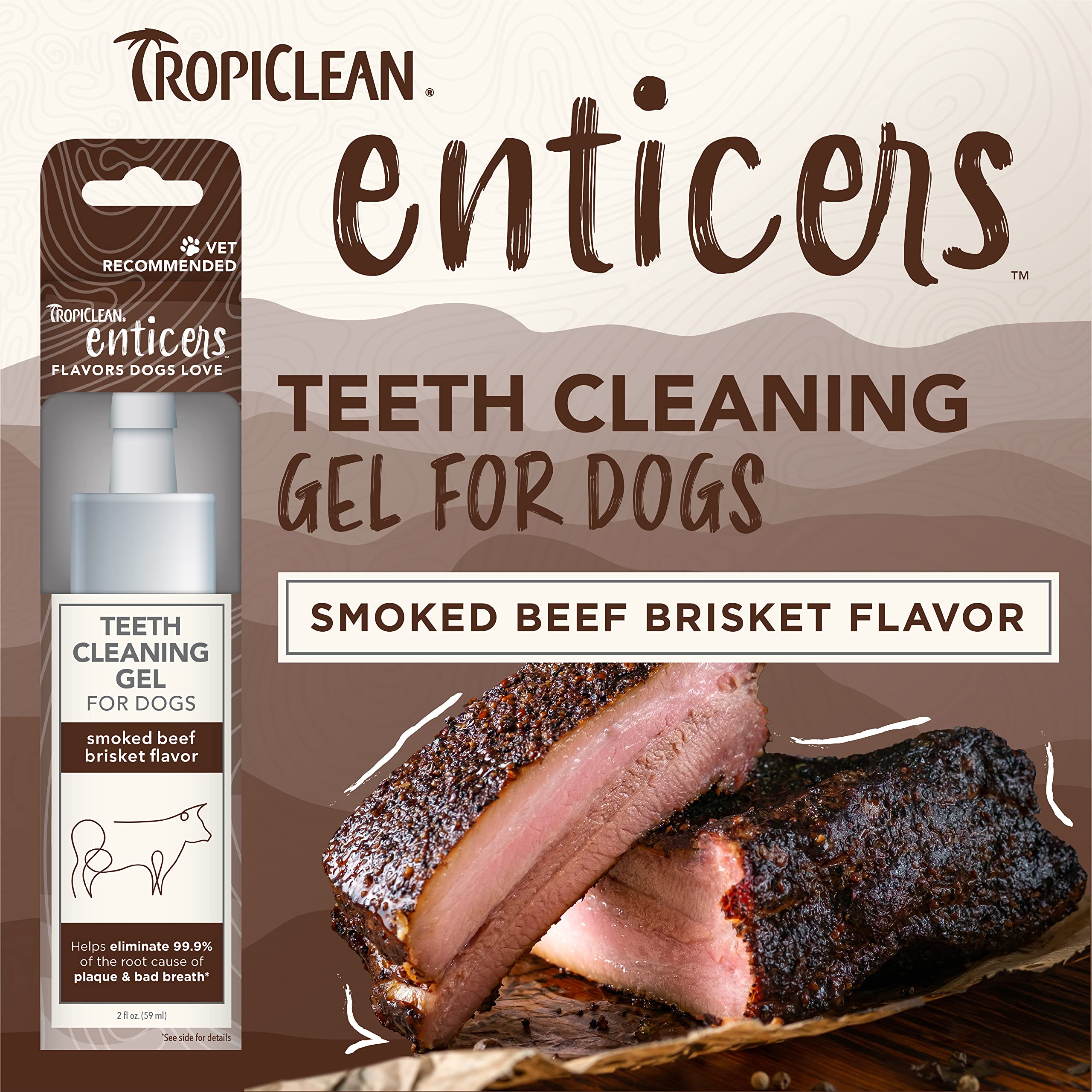 TropiClean Enticers Dog Teeth Cleaning Gel Parent