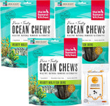 The Honest Kitchen Grain Free Ocean Chews Wolfish Skins Dehydrated Dog Treats (Small Chews - 3.25 oz Bags)