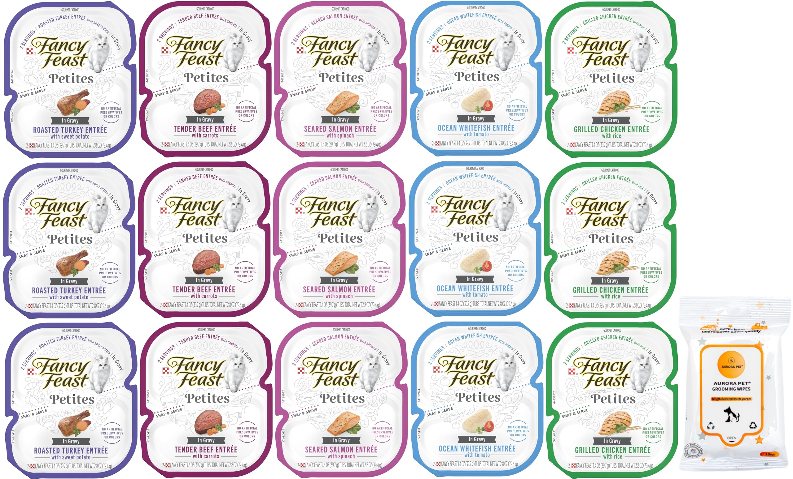 Fancy Feast Gravy Petites Wet Cat Food Variety Pack