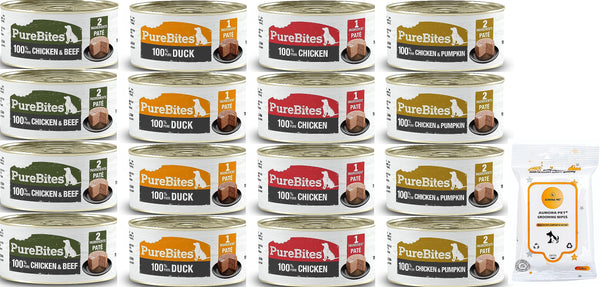PureBites Paté Dog Food Toppings Variety Pack [2.5-oz Each]
