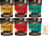 Merrick Power Bites Grain Free Dog Treats (2) Chicken (2) Beef (2) Turducken [6-oz Bags]