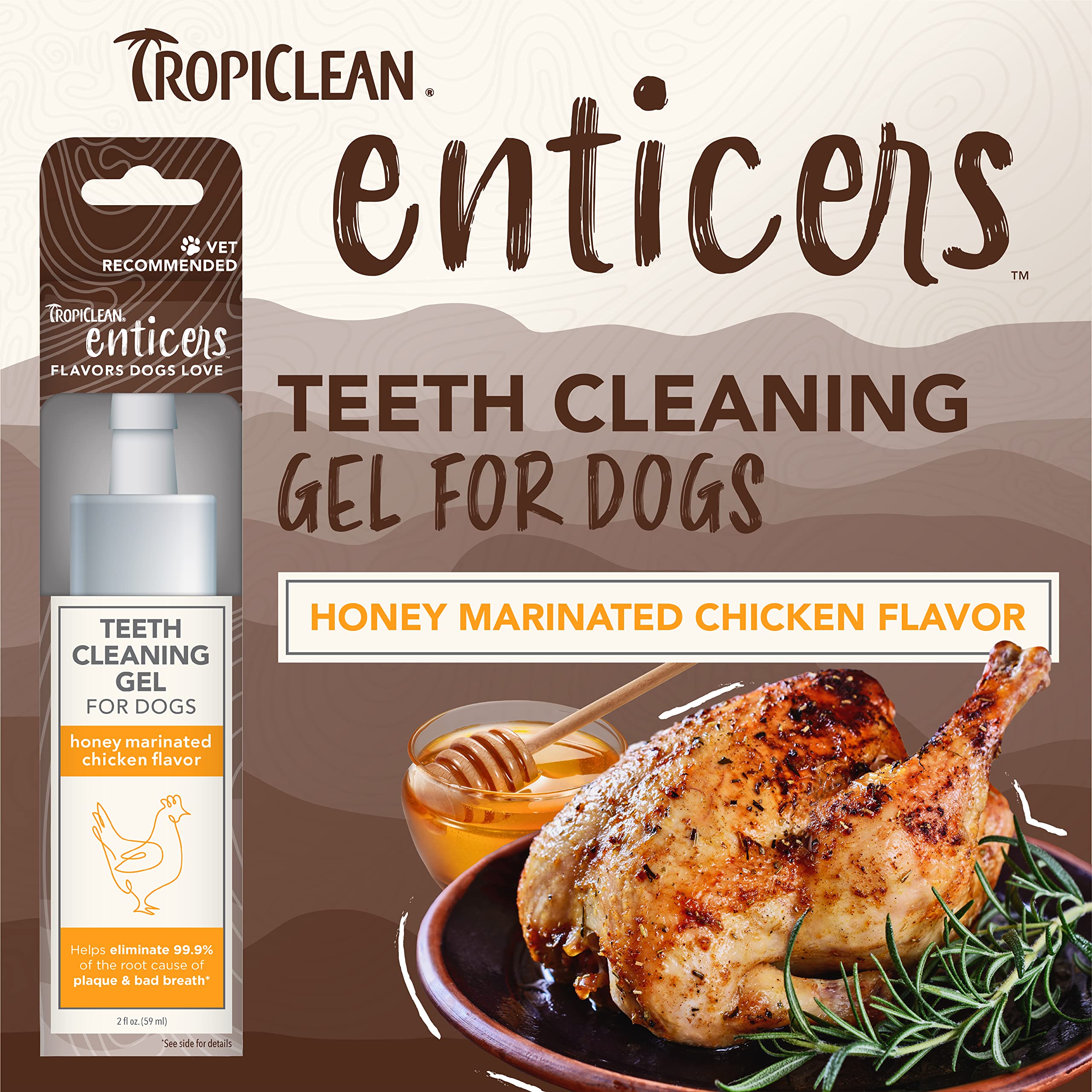 TropiClean Enticers Dog Teeth Cleaning Gel Parent