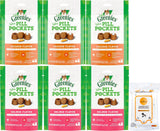 Greenies Pill Pockets Natural Soft Adult Cat Treats (3) Chicken (3) Salmon