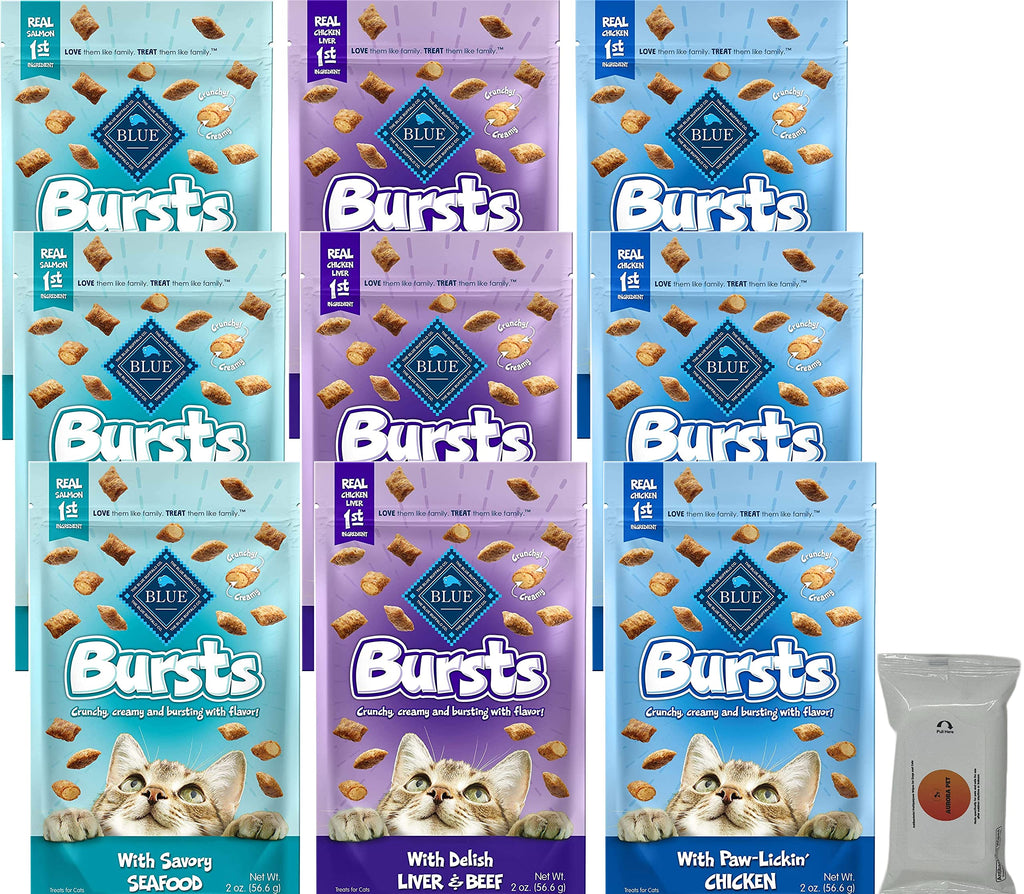 Blue Buffalo Bursts Crunchy Cat Treats Variety Pack (2-oz Each)