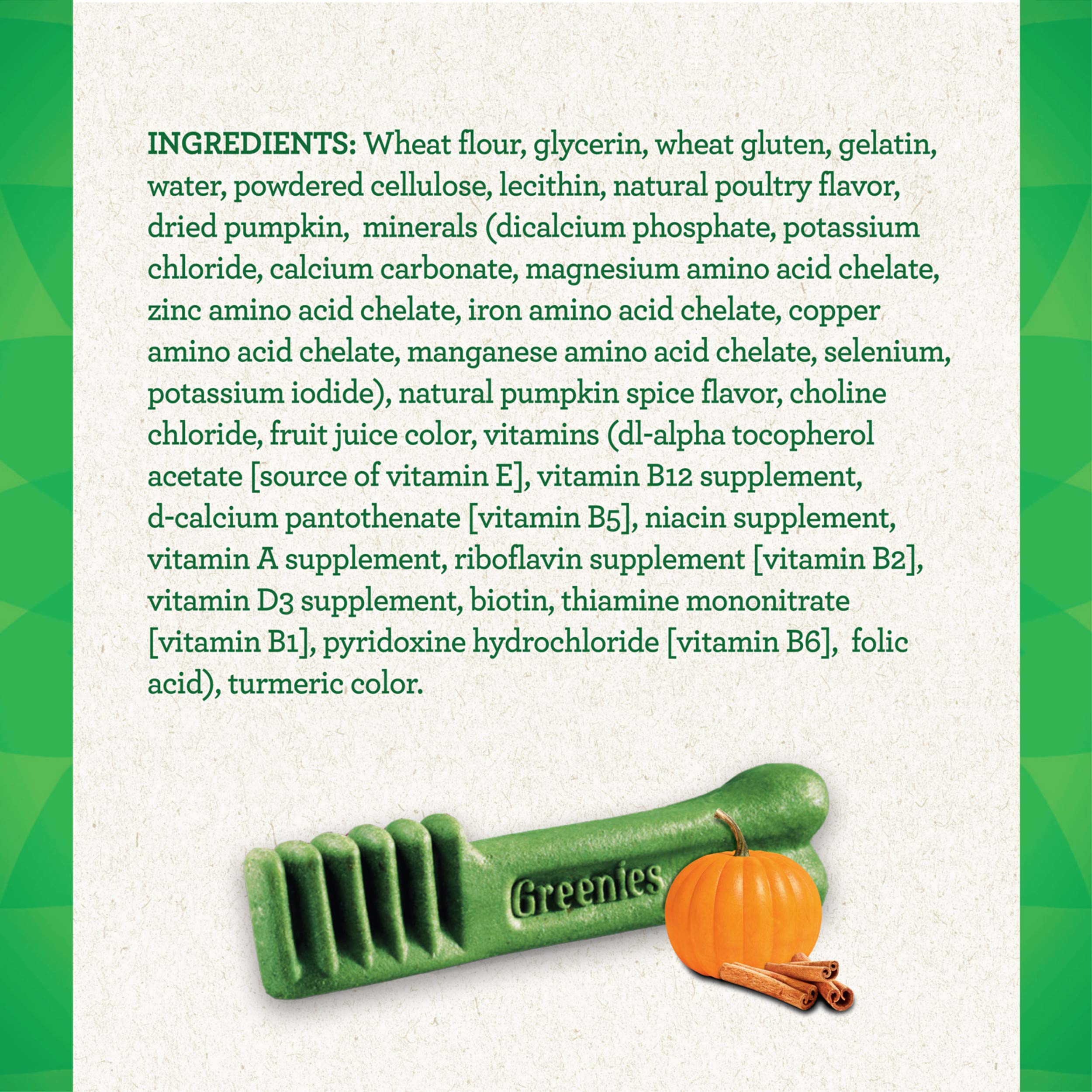 Greenies Gingerbread Flavor Dental Dog Treats