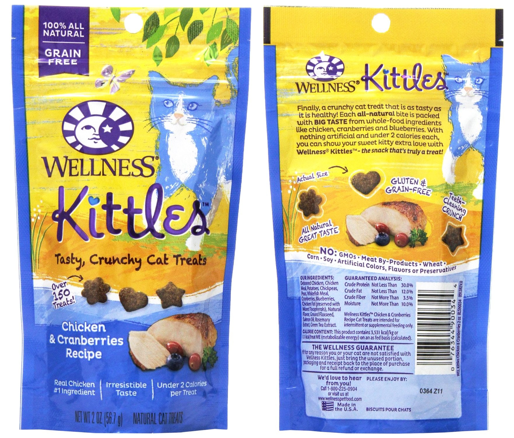 Kittles™ Chicken & Cranberries Crunchy Cat Treats