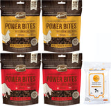 Merrick Power Bites Grain Free Dog Treats (2 Beef + 2 Chicken) 6 oz Bags