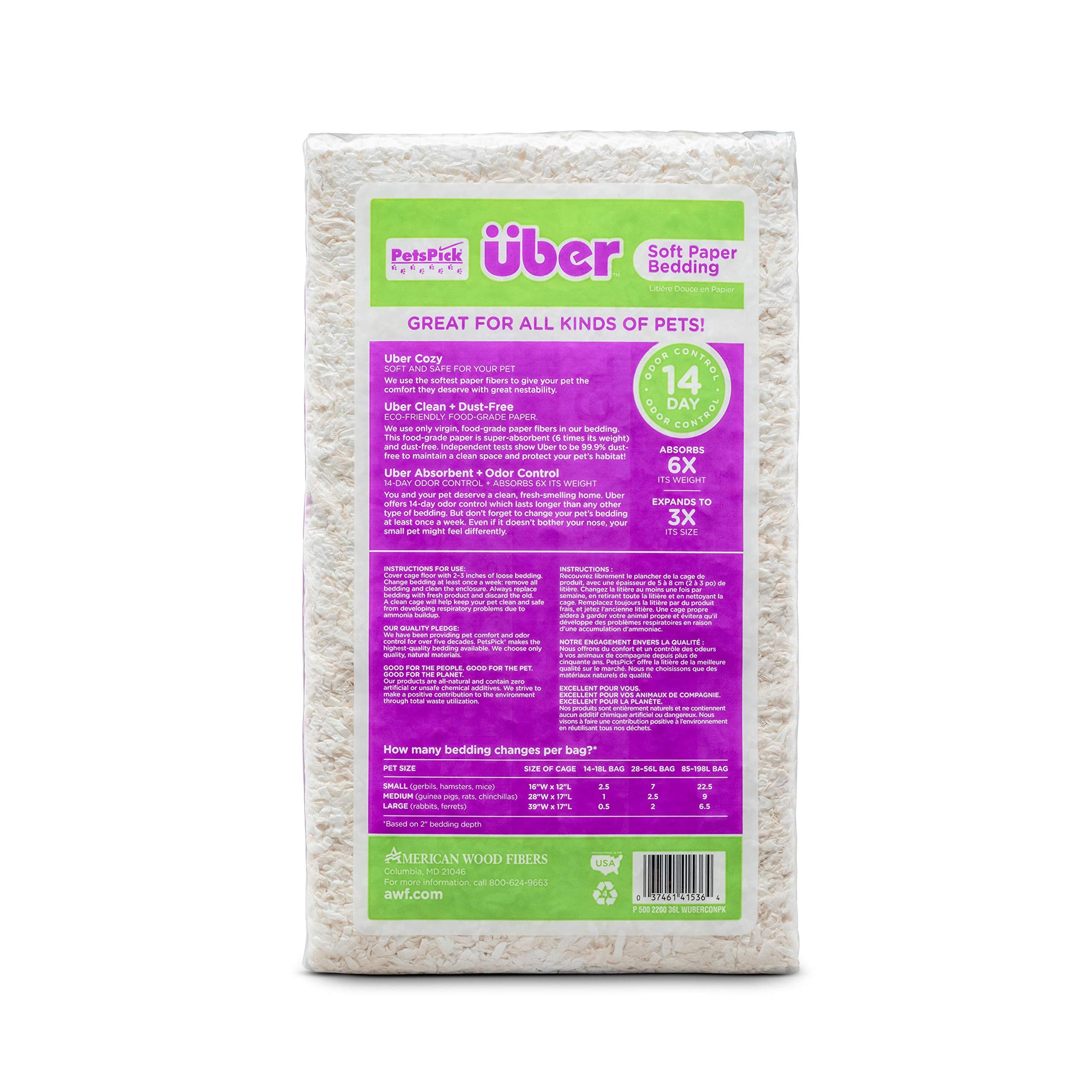 PetsPick Uber Soft Paper Pet Bedding for Small Animals