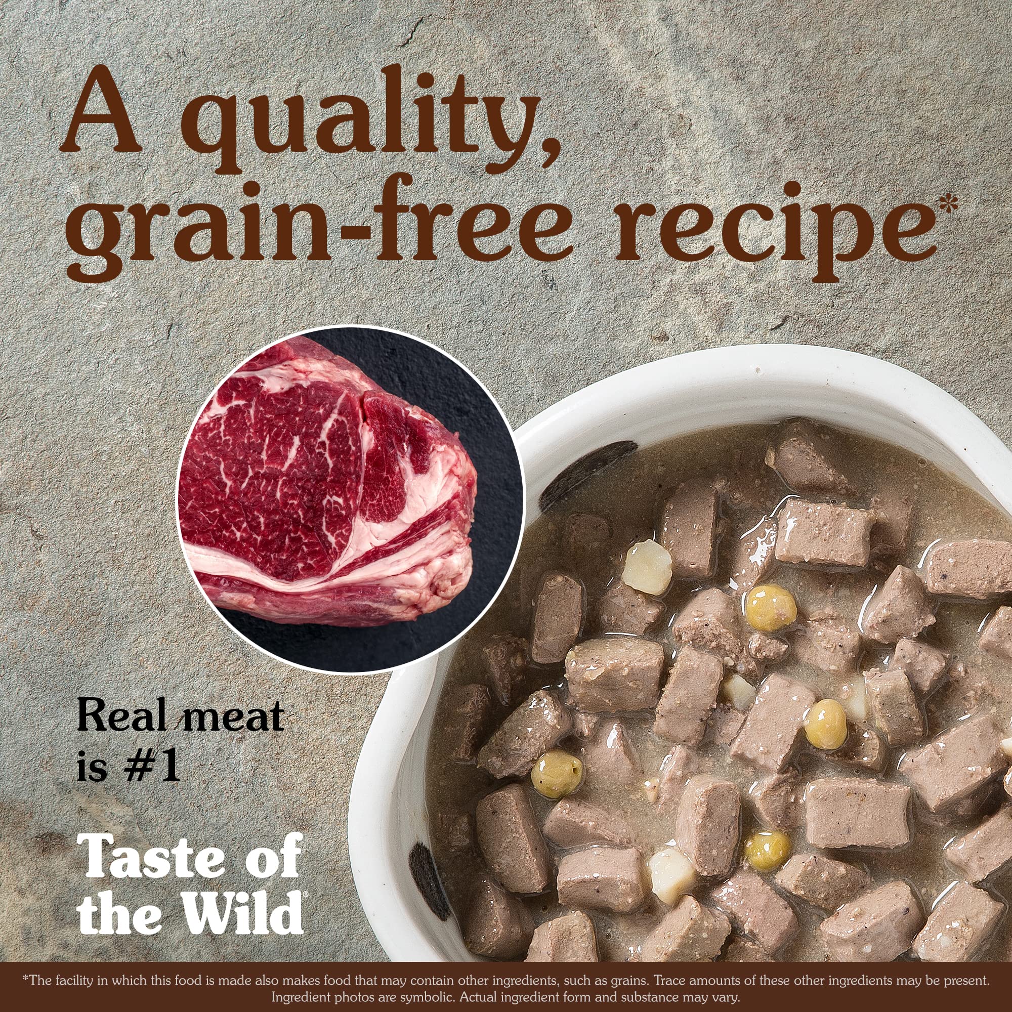 Taste of the Wild High Protein Real Meat Grain-Free Recipes Wet Canned Dog Food