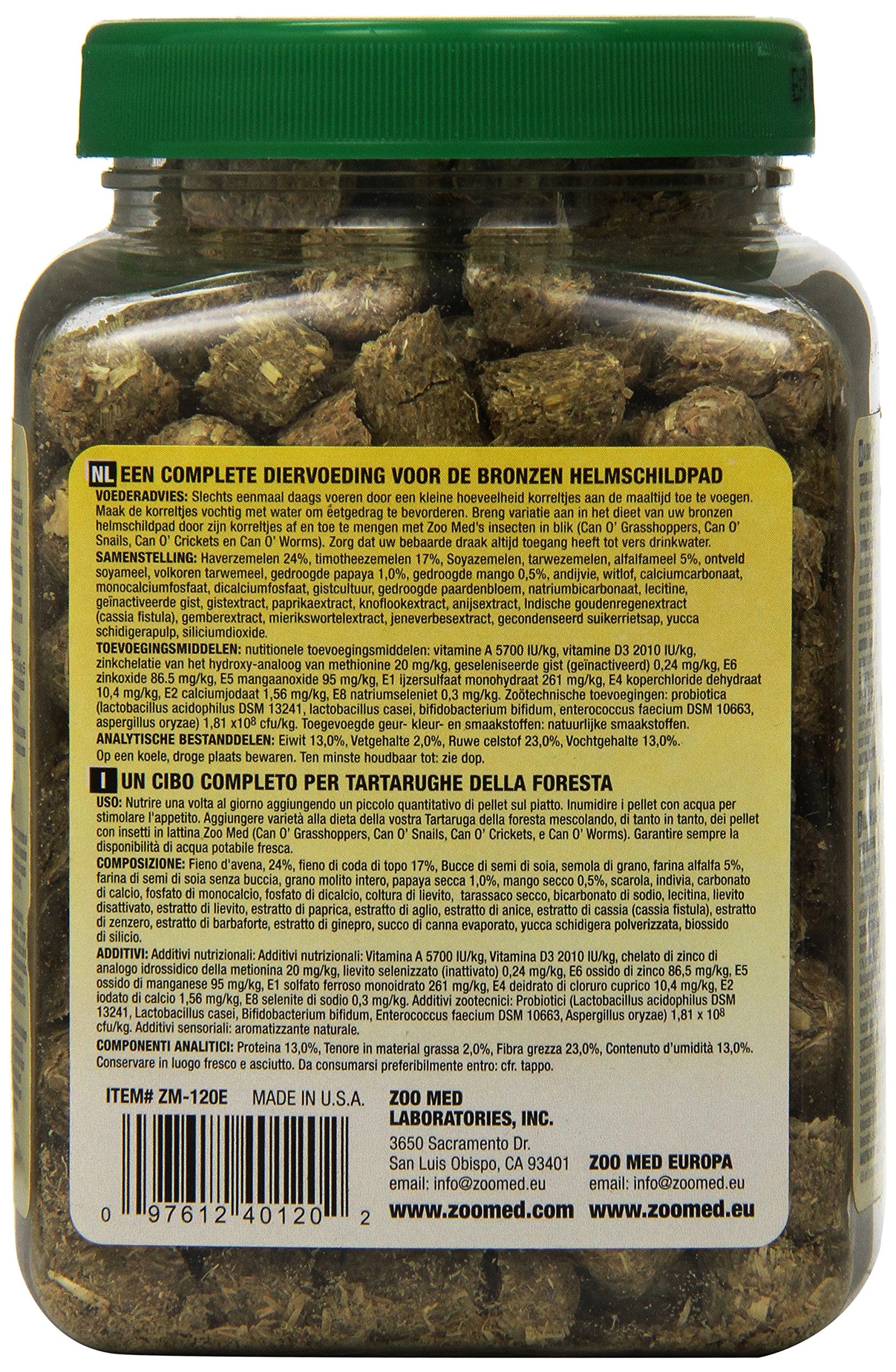 Zoo Med Laboratories Natural Forest Tortoise Food, 8.5-Ounce