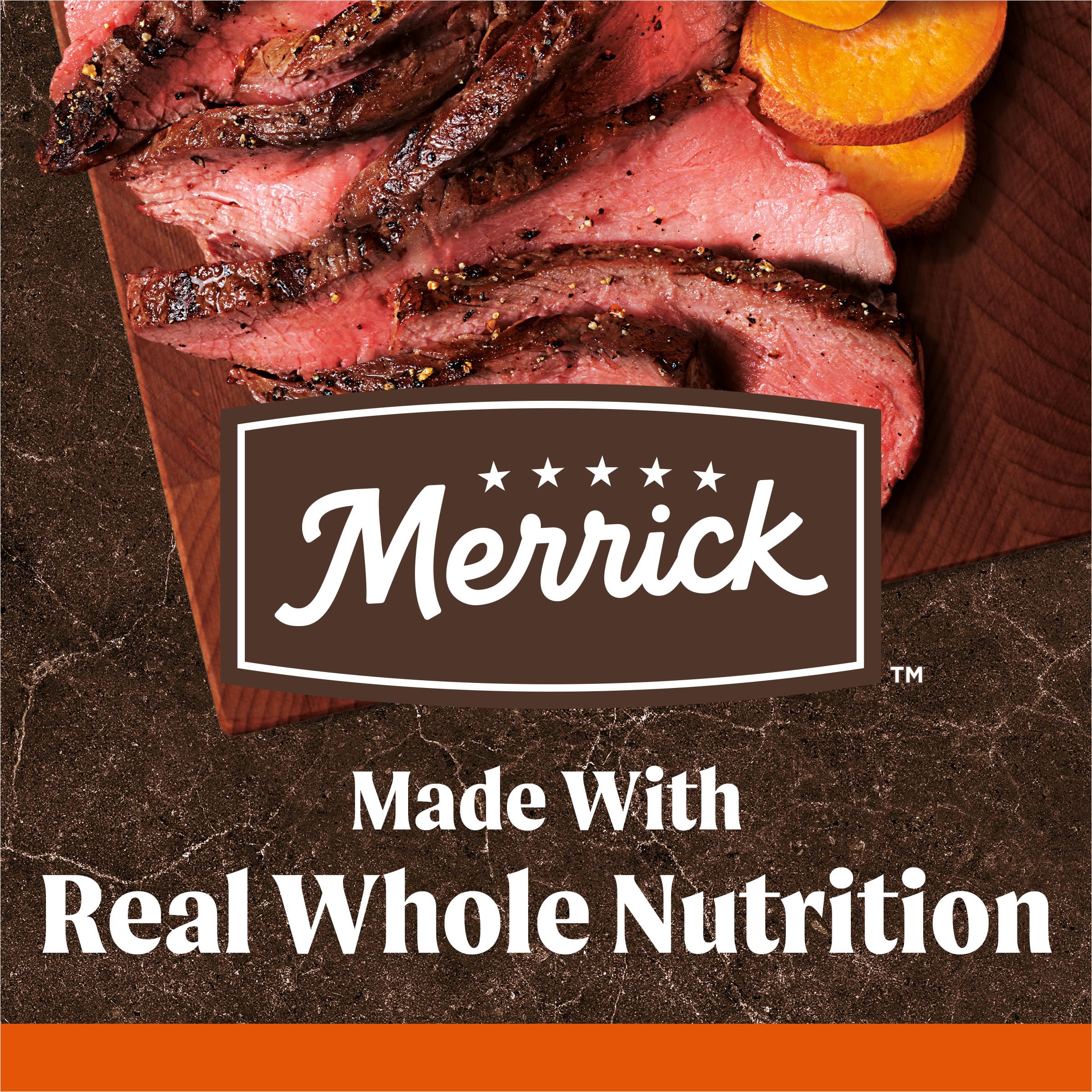 Merrick Premium Grain Free Dry Adult Dog Food, Wholesome And Natural Kibble, Real Texas Beef And Sweet Potato - 4.0 lb. Bag